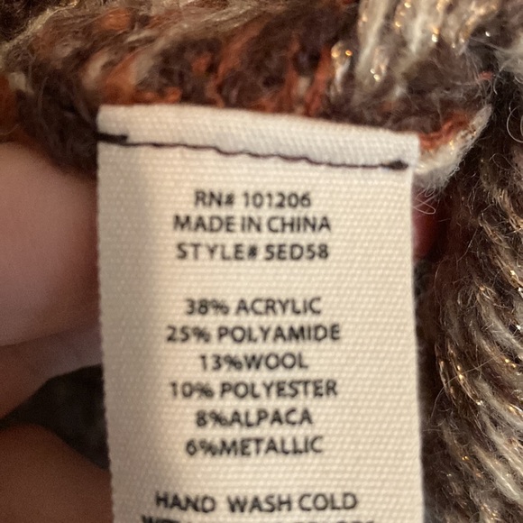 Soft Surroundings Julietta Fairisle Tunic Sweater in Coffee Bean NWT - Picture 7 of 7